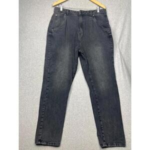 90S Refuge Denim Mom Jeans High Waisted Taper 13 Vintage Classic Stone Wash